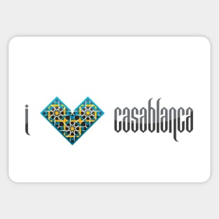 I Love Casablanca Sticker